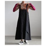 直線と余白で魅せるフロントジップジャンパースカート レディース ワンピース | Sawa a la mode | 詳細画像4 