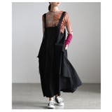 直線と余白で魅せるフロントジップジャンパースカート レディース ワンピース | Sawa a la mode | 詳細画像18 