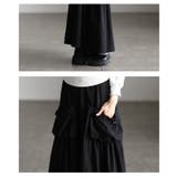 シルエットで差をつけるギャザーポケットフレアースカート レディース スカート | Sawa a la mode | 詳細画像5 