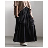 シルエットで差をつけるギャザーポケットフレアースカート レディース スカート | Sawa a la mode | 詳細画像14 