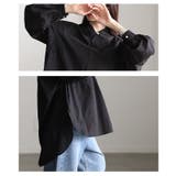 さり気ない甘さ漂う花柄刺繍スキッパーチュニックシャツ レディース ファッション | Sawa a la mode | 詳細画像5 