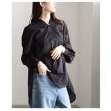 さり気ない甘さ漂う花柄刺繍スキッパーチュニックシャツ レディース ファッション | Sawa a la mode | 詳細画像8 