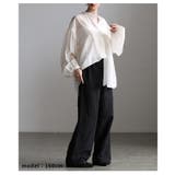 自然な立体感宿るコード刺繍イージーワイドパンツ レディース ファッション | Sawa a la mode | 詳細画像11 