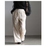 自然な立体感宿るコード刺繍イージーワイドパンツ レディース ファッション | Sawa a la mode | 詳細画像14 