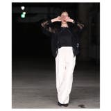 自然な立体感宿るコード刺繍イージーワイドパンツ レディース ファッション | Sawa a la mode | 詳細画像17 