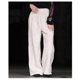 自然な立体感宿るコード刺繍イージーワイドパンツ レディース ファッション | Sawa a la mode | 詳細画像18 