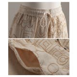 自然な立体感宿るコード刺繍イージーワイドパンツ レディース ファッション | Sawa a la mode | 詳細画像23 