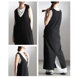 重ねて可愛い深Vネックリブカットワンピース レディース ワンピース | Sawa a la mode | 詳細画像17