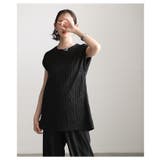 綺麗にこなれるウェーブプリーツフレンチスリーブカットソー レディース ファッショ… | Sawa a la mode | 詳細画像17 