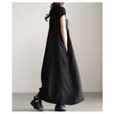 後ろ姿も抜かりないバックロゴ刺繍Vネックジャンパースカート レディース ファッシ… | Sawa a la mode | 詳細画像7 