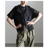 涼しげに映えるペプラムレース切替フードブルゾン レディース アウター | Sawa a la mode | 詳細画像4 