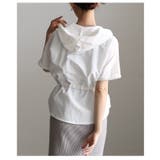 涼しげに映えるペプラムレース切替フードブルゾン レディース アウター | Sawa a la mode | 詳細画像16 