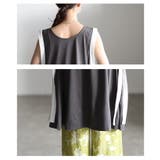 揺れて魅せるサイドラインノースリーブチュニック レディース チュニック | Sawa a la mode | 詳細画像5 