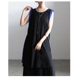 揺れて魅せるサイドラインノースリーブチュニック レディース チュニック | Sawa a la mode | 詳細画像14 