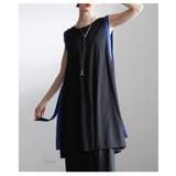 揺れて魅せるサイドラインノースリーブチュニック レディース チュニック | Sawa a la mode | 詳細画像15 