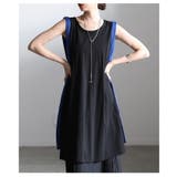 揺れて魅せるサイドラインノースリーブチュニック レディース チュニック | Sawa a la mode | 詳細画像18 