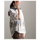 瞬時に魅了するペイズリー×ダマスク刺繍異素材シャツ レディース ファッション | Sawa a la mode | 詳細画像4 