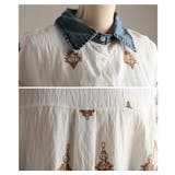 瞬時に魅了するペイズリー×ダマスク刺繍異素材シャツ レディース ファッション | Sawa a la mode | 詳細画像23 