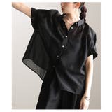 軽やかに抜け感纏うタックフレンチスリーブシアーブラウス レディース ファッション | Sawa a la mode | 詳細画像4 