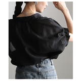 軽やかに抜け感纏うタックフレンチスリーブシアーブラウス レディース ファッション | Sawa a la mode | 詳細画像11 