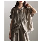 軽やかに抜け感纏うタックフレンチスリーブシアーブラウス レディース ファッション | Sawa a la mode | 詳細画像14 