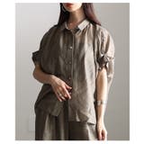 軽やかに抜け感纏うタックフレンチスリーブシアーブラウス レディース ファッション | Sawa a la mode | 詳細画像18 