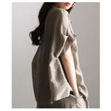 軽やかに抜け感纏うタックフレンチスリーブシアーブラウス レディース ファッション | Sawa a la mode | 詳細画像21 