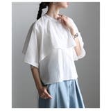 涼やかに揺れるケープデザインストライプブラウス レディース トップス | Sawa a la mode | 詳細画像14