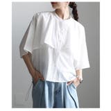涼やかに揺れるケープデザインストライプブラウス レディース トップス | Sawa a la mode | 詳細画像16