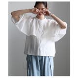涼やかに揺れるケープデザインストライプブラウス レディース トップス | Sawa a la mode | 詳細画像18