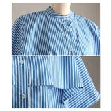 涼やかに揺れるケープデザインストライプブラウス レディース トップス | Sawa a la mode | 詳細画像19