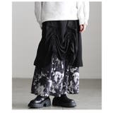 遊び心感じるフロントドロスト異素材プリントスカート レディース ファッション | Sawa a la mode | 詳細画像22 
