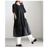 絢爛さを忍ばせたシノワズリ異素材カットソーワンピース レディース ファッション | Sawa a la mode | 詳細画像16