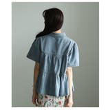 レディに仕上げたレース×ペプラムフレアデニムシャツ レディース ファッション | Sawa a la mode | 詳細画像14 