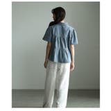 レディに仕上げたレース×ペプラムフレアデニムシャツ レディース ファッション | Sawa a la mode | 詳細画像20 