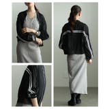 今っぽスタイルに仕上がるライン柄シアートラックジャケット レディース ファッショ… | Sawa a la mode | 詳細画像19 