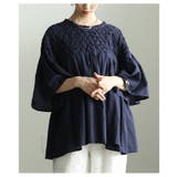 ふわり広がる立体スクエア刺繍コットンフレアチュニック レディース ファッション | Sawa a la mode | 詳細画像4 