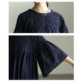 ふわり広がる立体スクエア刺繍コットンフレアチュニック レディース ファッション | Sawa a la mode | 詳細画像5 