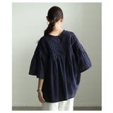 ふわり広がる立体スクエア刺繍コットンフレアチュニック レディース ファッション | Sawa a la mode | 詳細画像12 