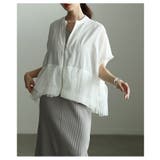 甘さをひと匙重ねたチュールペプラム異素材ブルゾン レディース ファッション | Sawa a la mode | 詳細画像10 