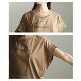 こなれ度満点なスクエアロゴ入りコットンTシャツ レディース ファッション | Sawa a la mode | 詳細画像5 