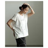 こなれ度満点なスクエアロゴ入りコットンTシャツ レディース ファッション | Sawa a la mode | 詳細画像10 