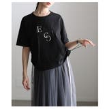 シルエットを自在に操るサイドドロストロゴTシャツ レディース トップス | Sawa a la mode | 詳細画像12 