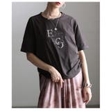 シルエットを自在に操るサイドドロストロゴTシャツ レディース トップス | Sawa a la mode | 詳細画像16 