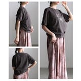 シルエットを自在に操るサイドドロストロゴTシャツ レディース トップス | Sawa a la mode | 詳細画像17 