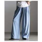 涼しくきれいに整う冷感タックワイドイージーパンツ レディース ボトムス | Sawa a la mode | 詳細画像9 