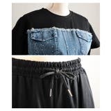 迷わずキマるストーン付きデニム切替セットアップ レディース セットアップ | Sawa a la mode | 詳細画像19 