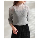 透けて魅せるシアーサマーニットトップス レディース トップス | Sawa a la mode | 詳細画像12 