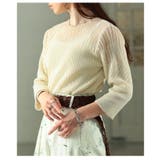 透けて魅せるシアーサマーニットトップス レディース トップス | Sawa a la mode | 詳細画像16 