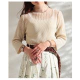 透けて魅せるシアーサマーニットトップス レディース トップス | Sawa a la mode | 詳細画像18 